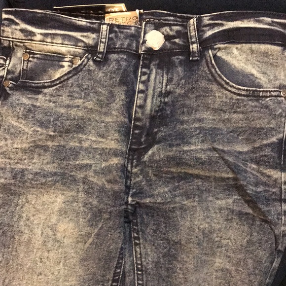 Retro stitch pants, color - blue - Picture 2 of 4